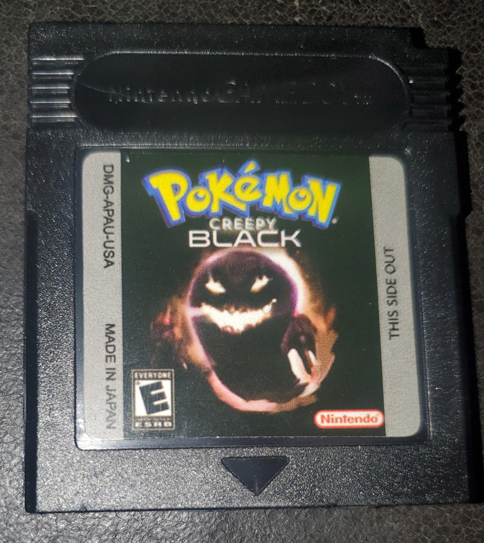 Pokemon Creepy Black GBC Rare GameBoy Color Game Custom ROM by VintageVideoGameStore