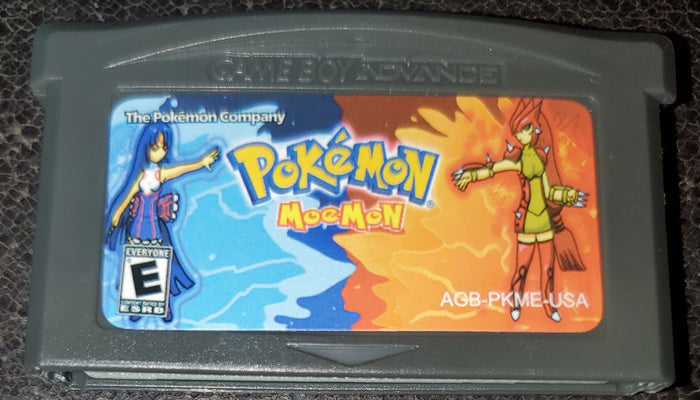 Pokemon Moemon Fire Red GBA ROM Hack Video Game Custom Gameboy Advance by VintageVideoGameStore