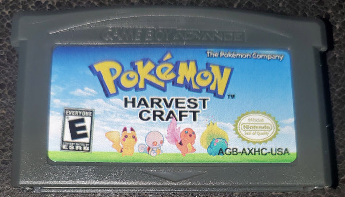 Pokemon Harvest Craft GBA ROM Hack Video Game Custom Gameboy Advance by VintageVideoGameStore