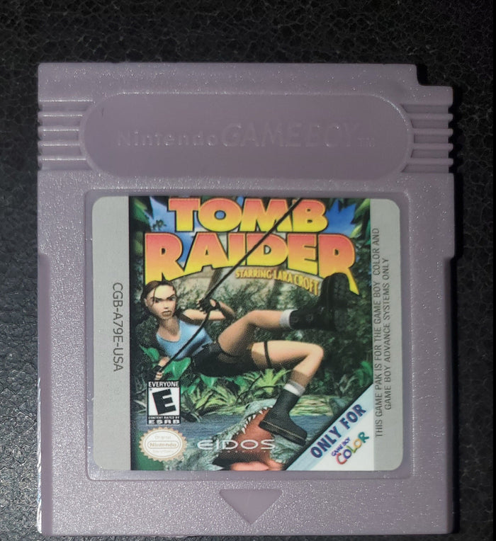 Tomb Raider GBC Video Game Catridge Gameboy Color 2000 by VintageVideoGameStore