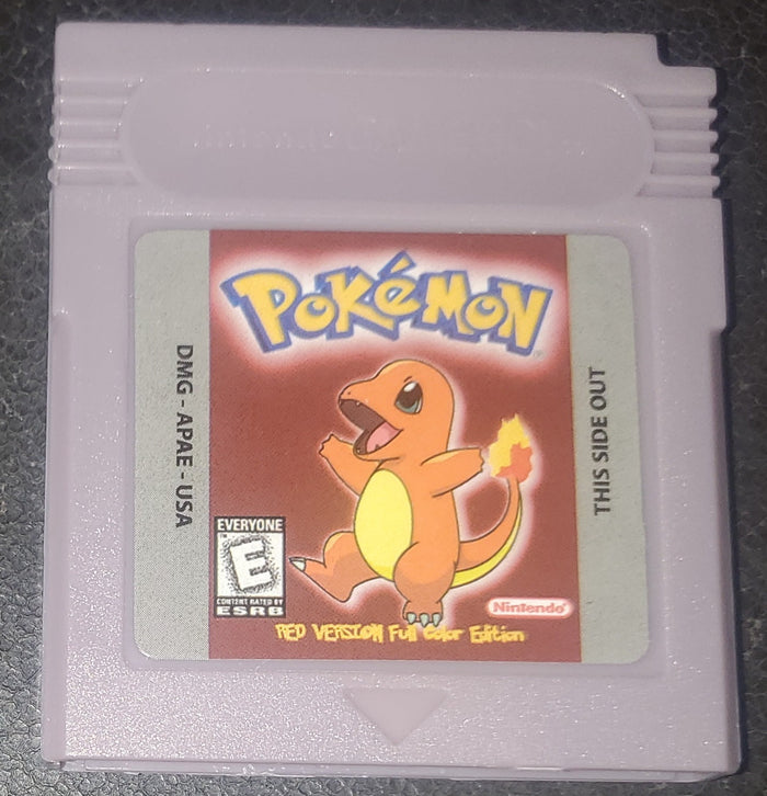 Pokemon Red Version Full Color GBC ROM Hack Video Game Gameboy Color by VintageVideoGameStore
