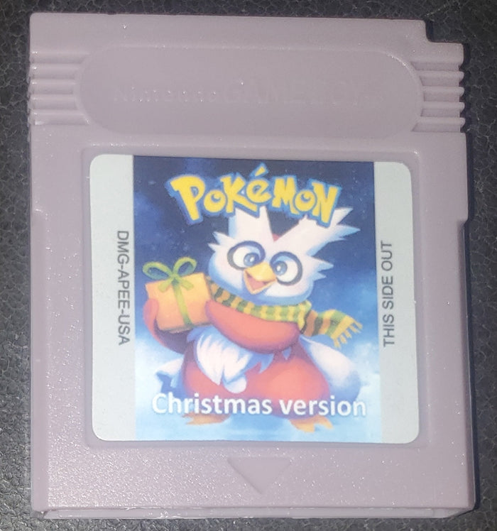 Pokemon Christmas GBC ROM Hack Video Game Custom Gameboy Color by VintageVideoGameStore
