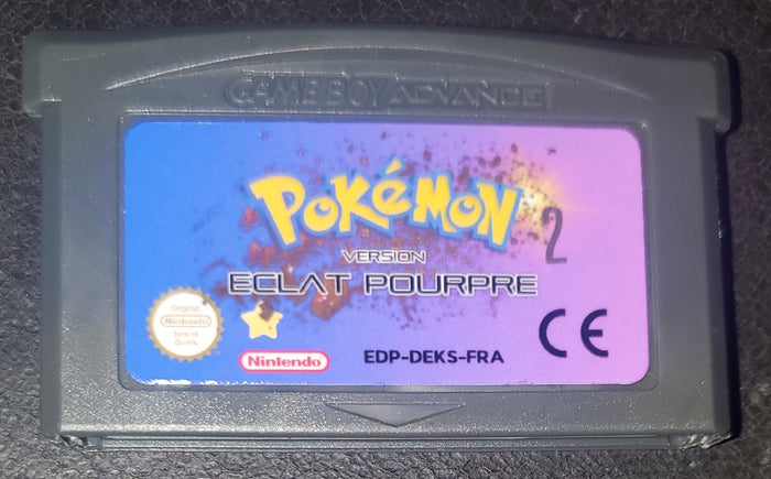 Pokemon Eclat Pourpe GBA ROM Hack Video Game Gameboy Advance French by VintageVideoGameStore