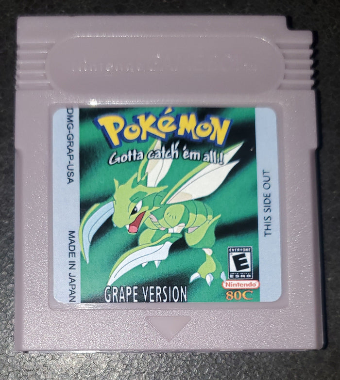 Pokemon Grape GBC Video Game Cartridge Gameboy Color ROM Hack by VintageVideoGameStore