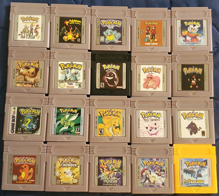GBC Pokemon ROM Hack Video Game Cartridge Game Boy Color by VintageVideoGameStore