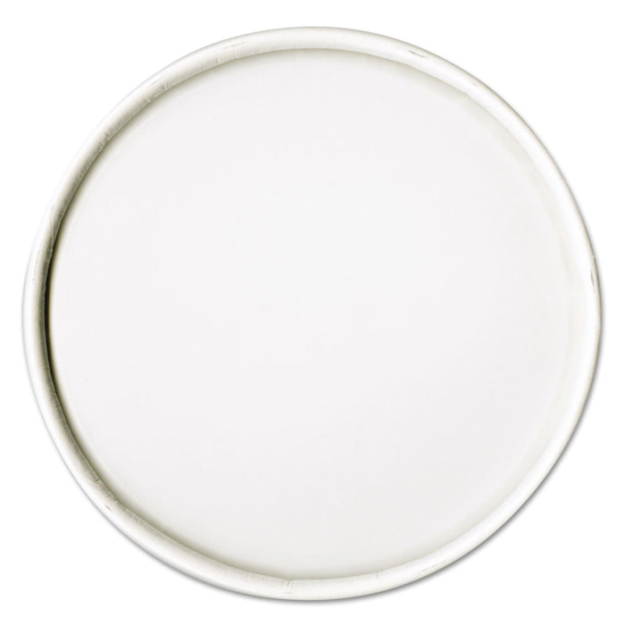 Dart Spiral-Wound Paper Hot Cup Lids, Fits 16 oz Cups, White, 25/Sleeve, 20 Sleeves/Carton