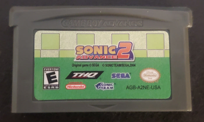 Sonic Advance 2 GBA Video Game Cartridge Nintendo Game Boy Advance by VintageVideoGameStore