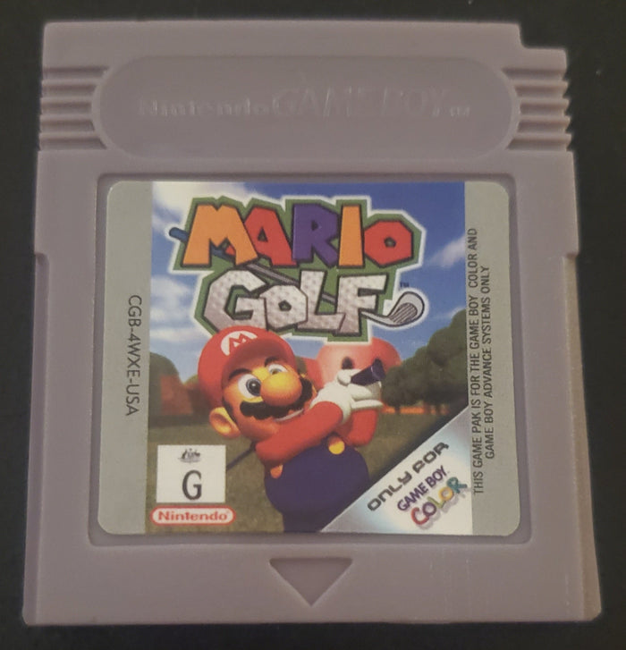 Mario Golf GBC Video Game Catridge Gameboy Color 1999 by VintageVideoGameStore
