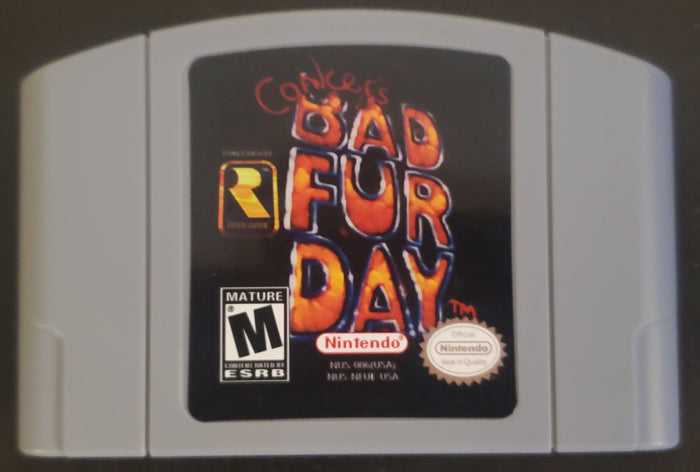 Conker's Bad Fur Day N64 Nintendo 64 Video Game Cartridge 2001 by VintageVideoGameStore