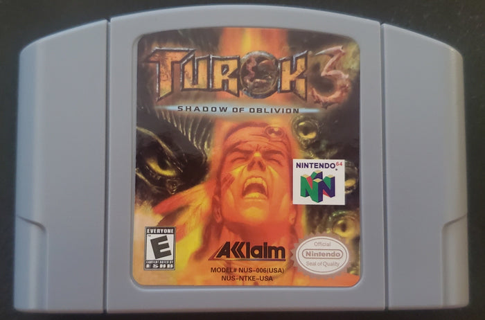 Turok 3 Shadow of Oblivion N64 Nintendo 64 Video Game Cartridge 2000 by VintageVideoGameStore