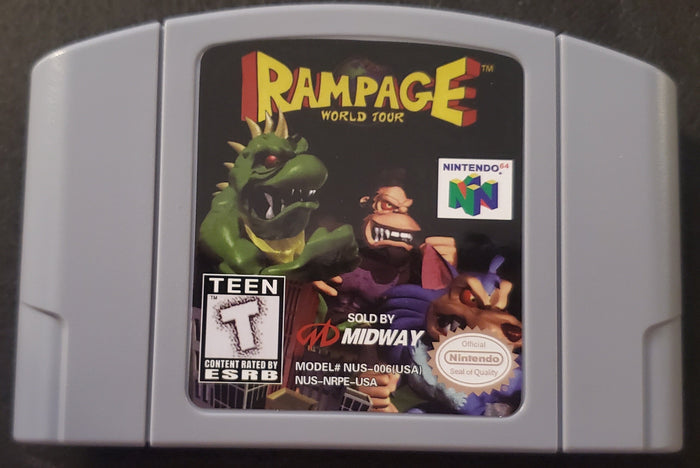 Rampage World Tour N64 Nintendo 64 Video Game Cartridge 1998 by VintageVideoGameStore