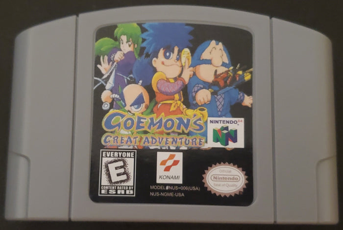 Goemon's Great Adventure N64 Nintendo 64 Video Game Cartridge 1999 by VintageVideoGameStore