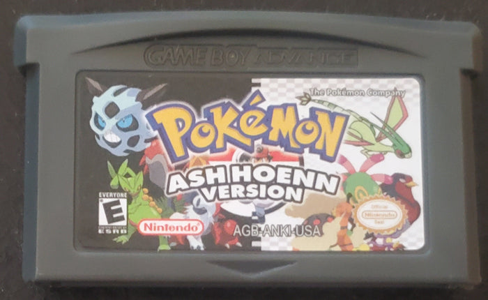 Pokemon Ash Hoenn GBA Video Game Rare GameBoy Advance Custom ROM by VintageVideoGameStore