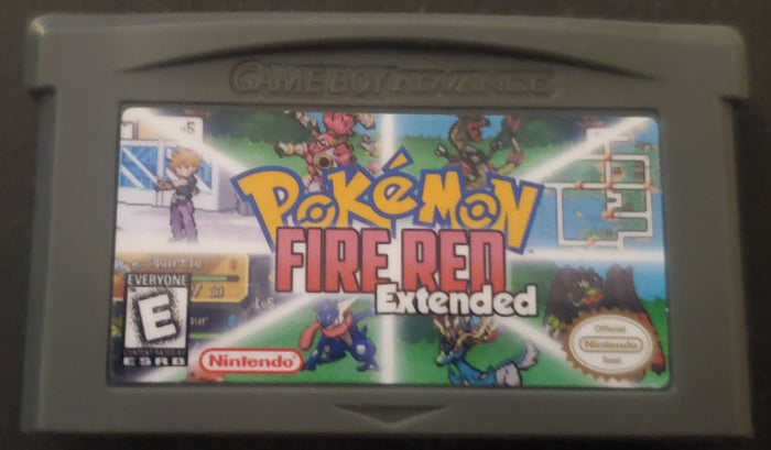 Pokemon FireRed Extended GBA ROM Hack Video Game Boy Advance by VintageVideoGameStore