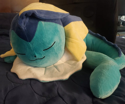 Pokemon Center Vaporeon Sleeper Plush Eeveelutions Plush Rare Authentic by VintageVideoGameStore