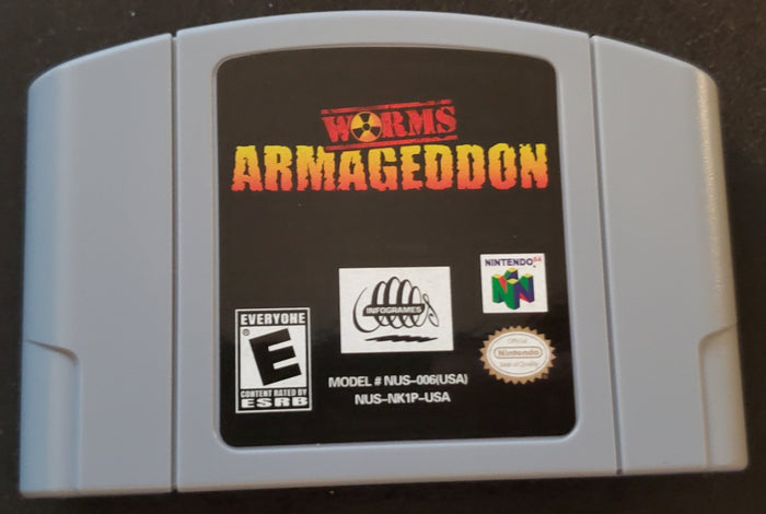 Worms Armageddon N64 Nintendo 64 Video Game Cartridge 2000 by VintageVideoGameStore
