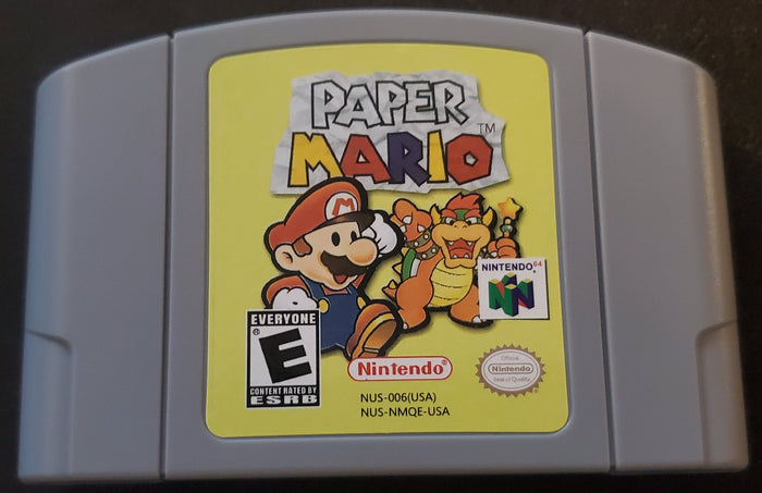 Paper Mario N64 Nintendo 64 Video Game Cartridge 2000 by VintageVideoGameStore
