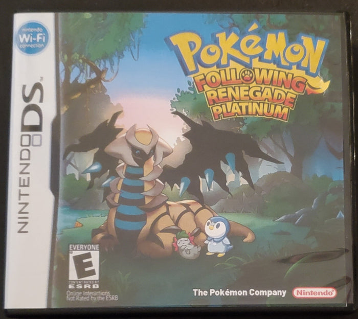 Pokemon FolloWing Renegade Platinum NDS Game Nintendo DS ROM Hack by VintageVideoGameStore