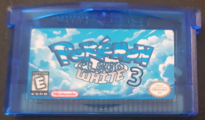 Pokemon Cloud White 3 GBA ROM Hack Video Game Boy Advance by VintageVideoGameStore