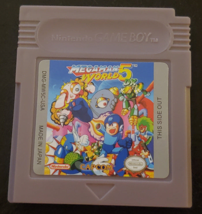 Mega Man World 5 DX GBC Video Game Catridge Gameboy Color by VintageVideoGameStore