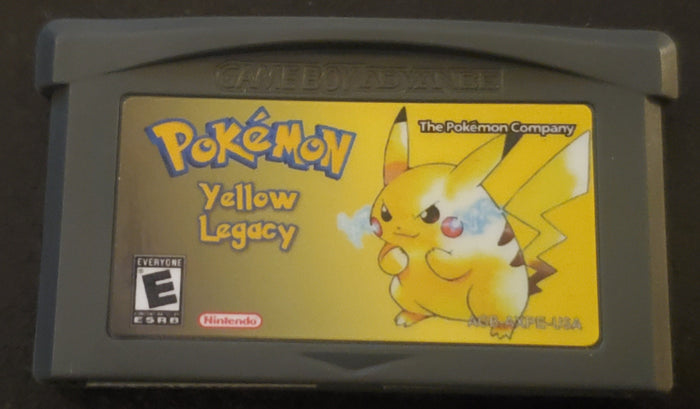 Pokemon Yellow Legacy GBA ROM Hack Video Game Boy Advance by VintageVideoGameStore