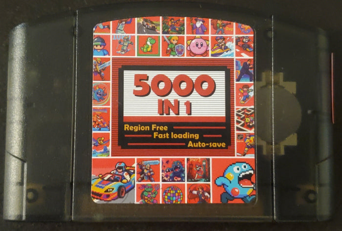 5000 in 1 N64 Video Game Cartridge Nintendo 64 GB, GBC, SNES by VintageVideoGameStore