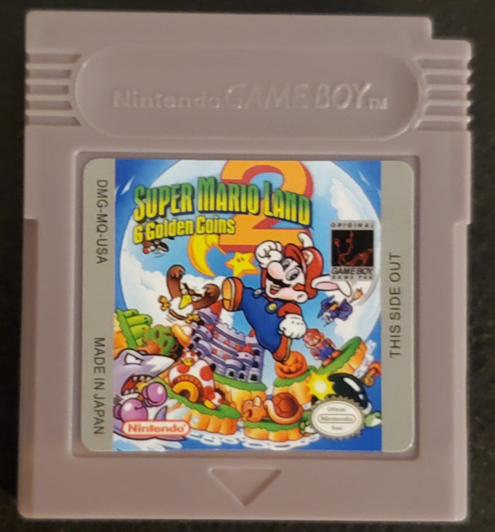 Super Mario Land 2, 6 Golden Coins GBC Video Game Catridge Gameboy 1992 by VintageVideoGameStore