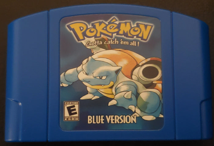 Pokemon Blue N64 Nintendo 64 Video Game Cartridge ROM Hack by VintageVideoGameStore