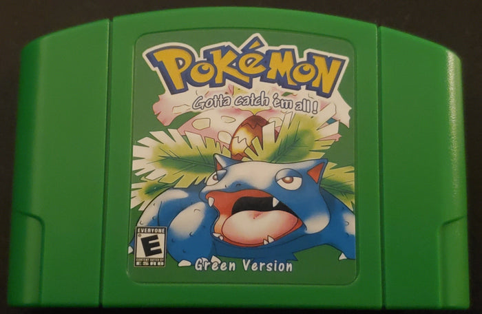 Pokemon Green N64 Nintendo 64 Video Game Cartridge ROM Hack by VintageVideoGameStore