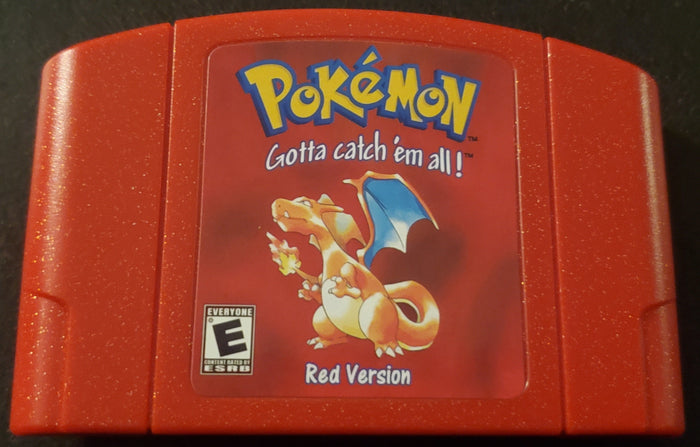 Pokemon Red N64 Nintendo 64 Video Game Cartridge ROM Hack by VintageVideoGameStore