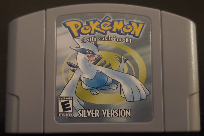 Pokemon Silver N64 Nintendo 64 Video Game Cartridge ROM Hack by VintageVideoGameStore