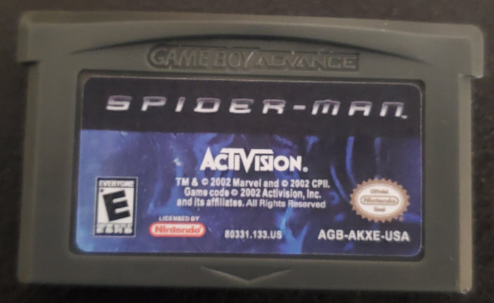 Spider-Man 1 GBA Video Game Cartridge Nintendo Game Boy Advance 2001 by VintageVideoGameStore