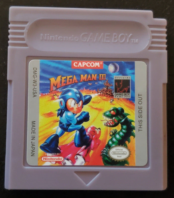 Mega Man 3 III GB Video Game Cartridge Game Boy 1992 by VintageVideoGameStore