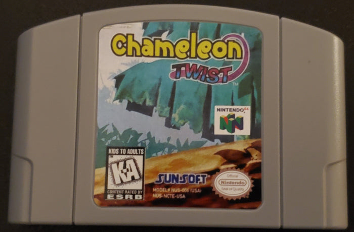 Chameleon Twist 1 N64 Nintendo 64 Video Game Cartridge 1997 by VintageVideoGameStore
