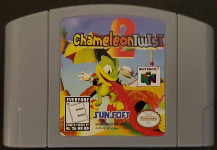 Chameleon Twist 2 N64 Nintendo 64 Video Game Cartridge 1999 by VintageVideoGameStore