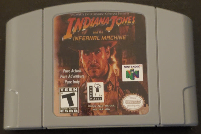 Indiana Jones and the Infernal Machine N64 Nintendo 64 Video Game 1999 by VintageVideoGameStore