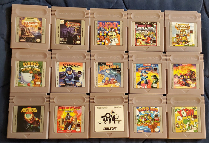 GB Video Game Cartridge Collection Nintendo Gameboy by VintageVideoGameStore