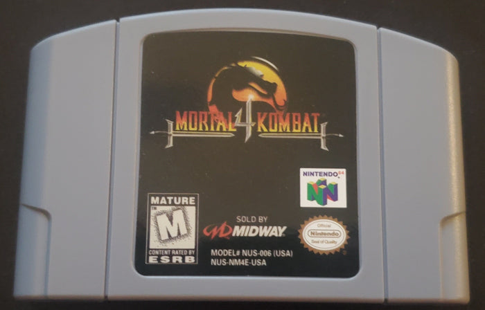 Mortal Kombat 4 N64 Nintendo 64 Video Game Cartridge 1997 by VintageVideoGameStore
