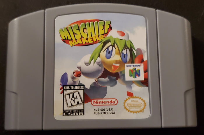 Mischief Makers N64 Nintendo 64 Video Game Cartridge 1997 by VintageVideoGameStore