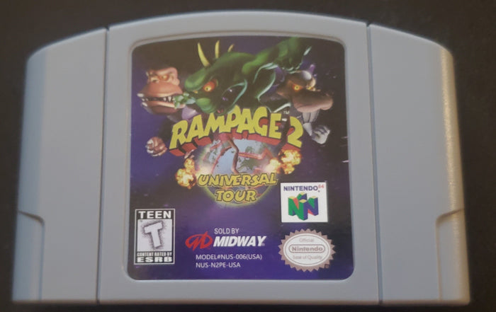 Rampage 2: Universal Tour N64 Nintendo 64 Video Game Cartridge 1999 by VintageVideoGameStore