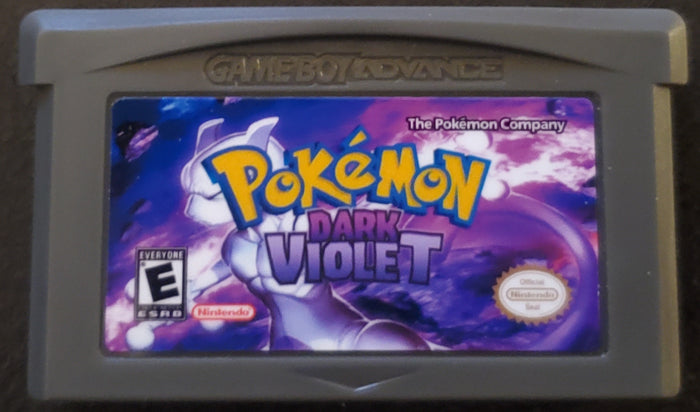 Pokemon Dark Violet GBA ROM Hack Video Game Custom Gameboy Advance by VintageVideoGameStore