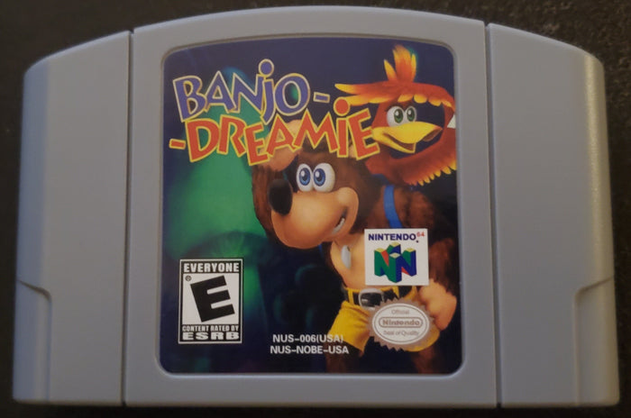 Banjo Dreamie N64 Nintendo 64 Video Game Cartridge 2018 by VintageVideoGameStore