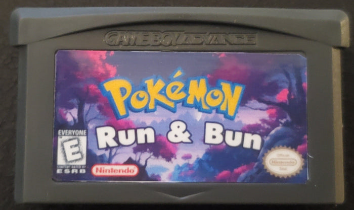 Pokemon Run & Bun GBA ROM Hack Video Game Boy Advance by VintageVideoGameStore