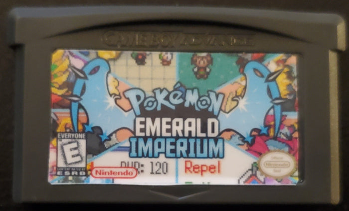 Pokemon Emerald Imperium GBA ROM Hack Video Game Boy Advance by VintageVideoGameStore