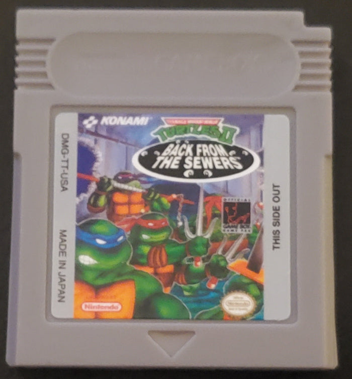 TMNT 2 Back From the Sewers GB Video Game Catridge Gameboy 1991 by VintageVideoGameStore