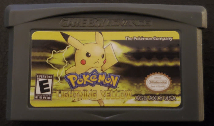 Pokemon Lightning Yellow GBA Pokemon ROM Hack Game Boy Advance by VintageVideoGameStore