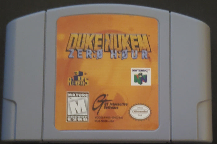Duke Nukem Zero Hour N64 Nintendo 64 Video Game Cartridge 1999 by VintageVideoGameStore
