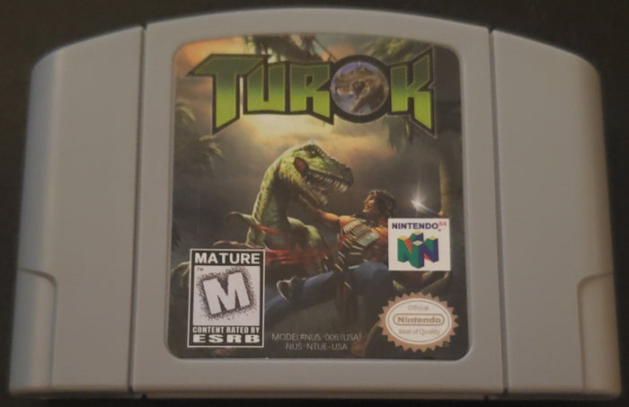 Turok 1 Dinousar Hunter N64 Nintendo 64 Video Game Cartridge 1997 by VintageVideoGameStore