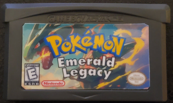Pokemon Emerald Legacy GBA Pokemon ROM Hack Video Game Boy Advance by VintageVideoGameStore