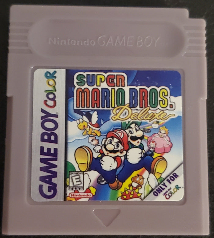Super Mario Bros Deluxe GBC Video Game Catridge Gameboy Color by VintageVideoGameStore